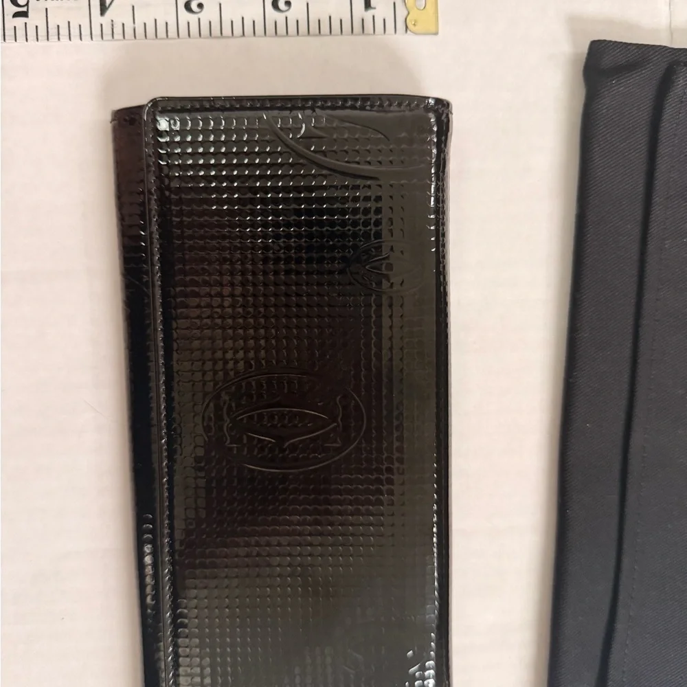Cartier Glossy Patent Black Leather ‘Happy Birthday’ Long Wallet